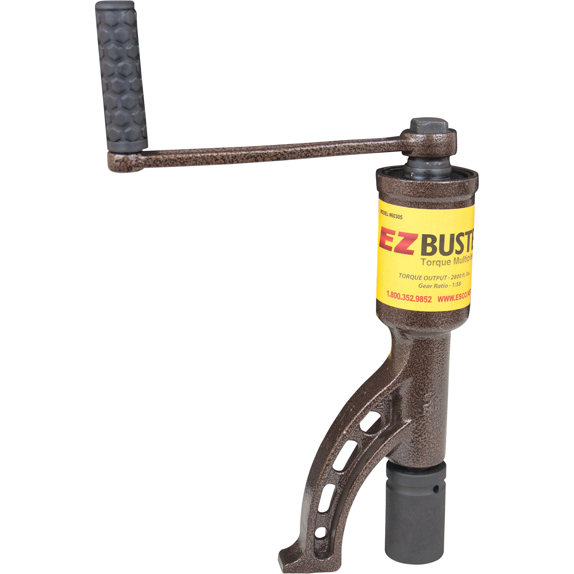 ESCO EZBuster Torque Multiplier, 58:1 Drive Ratio, 2800 Ft./Lb. Max Torque, Model# 60305